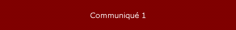 Communiqu 1